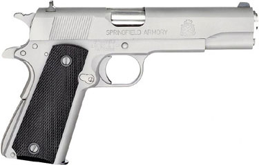 SPRINGFIELD MIL-SPEC 1911   45 - ACP 5" 7RD STAINLESS CA COMP — view 1
