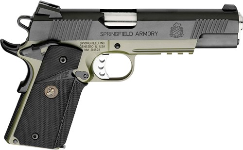 SPRINGFIELD 1911 MC OPERATOR - 45ACP 5" 7RD ODG/BLACK CA COMP — view 1