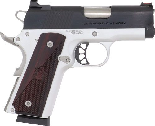 SPRINGFIELD 1911 RONIN 9MM 3" - 9RD SS/BLUED WOOD GRIPS — view 1