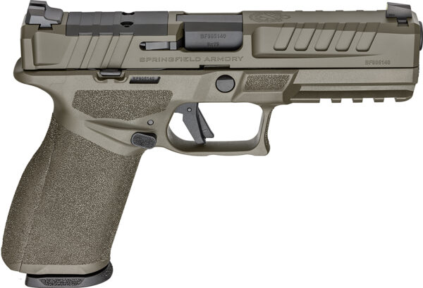 Springfield Armory EC9459GU Echelon  Full Size 9mm Luger 20+1 4.50" Black Melonite Steel Barrel, OD Green Cerakote Optic Ready/Serrated Steel Slide & Polymer Frame w/Picatinny Rail, Textured Grip — view 1