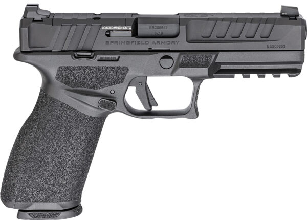 Springfield Armory EC9459BCAU Echelon *CA Compliant Full Size 9mm Luger 10+1 4.50" Black Melonite Barrel & Steel Optic Ready/Serrated Slide, Black Polymer Frame w/Picatinny Rail, Textured Grip — view 1