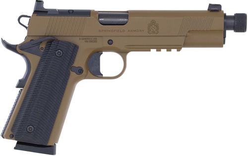 SPRINGFIELD 1911 OPERATOR AOS - 45 ACP 5" 8RD COYOTE THREADED — view 1