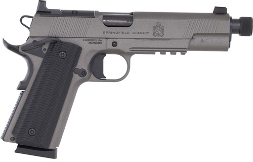 SPRINGFIELD 1911 OPERATOR AOS - 45 ACP 5" 8RD GRAY THREADED — view 1