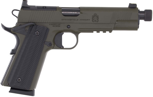 SPRINGFIELD 1911 OPERATOR AOS - 45 ACP 5" 8RD GREEN THREADED — view 1