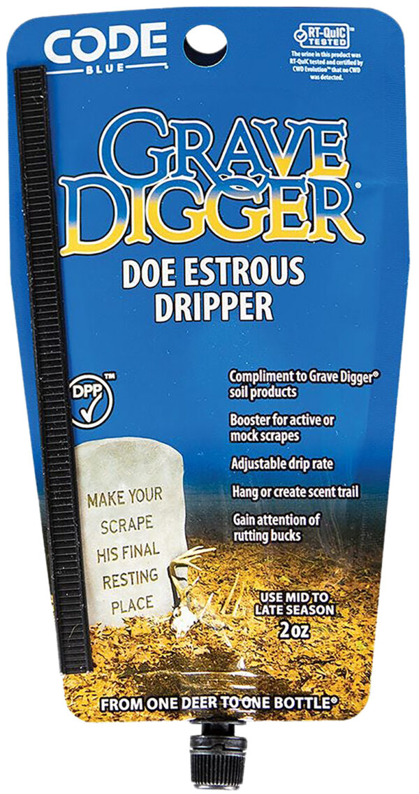 Code Blue OA1425 Grave Digger Doe Estrous Deer 2 oz Dripper — view 1