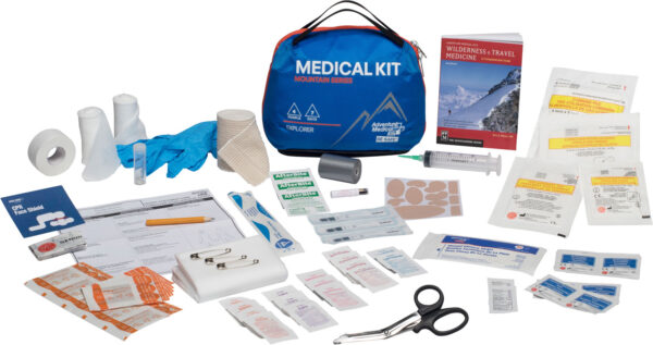 Adventure Medical Kits 01001005 Mountain Explorer Medical Kit Treats Injuries/Illnesses Water Resistant Blue — view 1