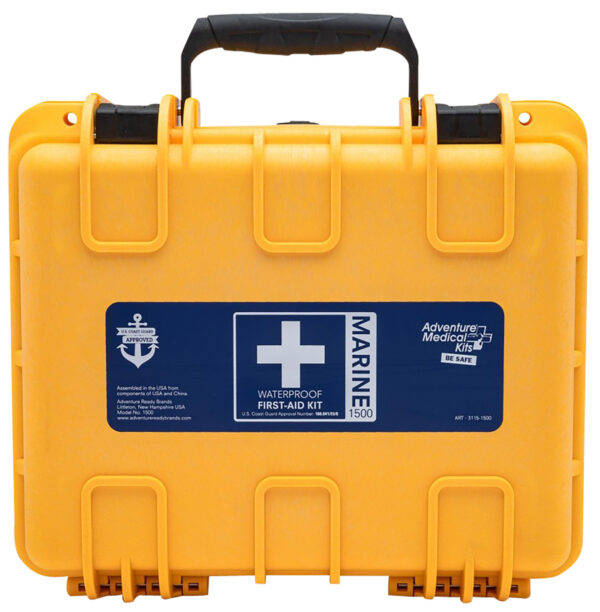Adventure Medical Kits 01150601 Marine 600 Treats Injuries/Illnesses Waterproof Yellow — view 1