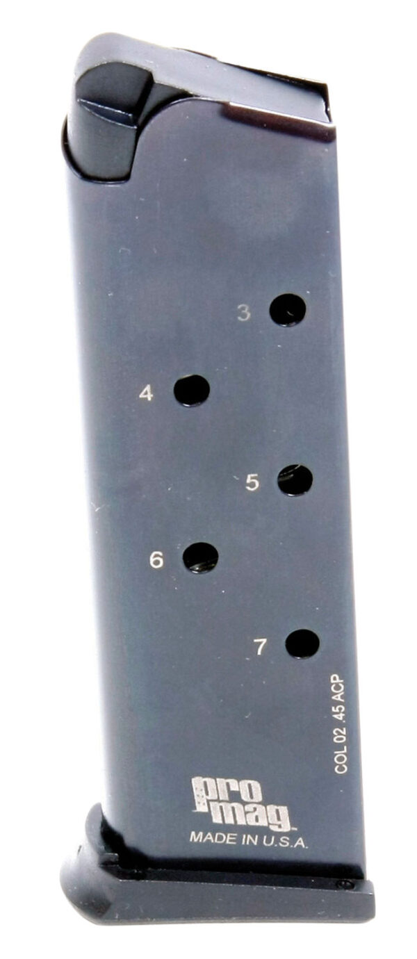 ProMag COL02 Standard  7rd 45 ACP Fits 1911 Government Blued Steel — view 1