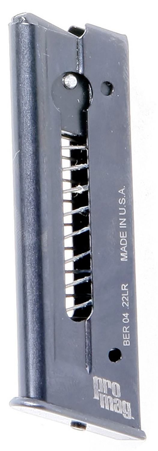 ProMag BER04 Standard  7rd 22 LR Fits Beretta 21A Bobcat Black Steel — view 1