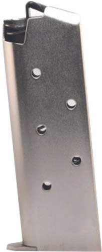 PRO MAG MAGAZINE COLT MUSTANG - POCKETLITE 380ACP 6RD NICKEL — view 1