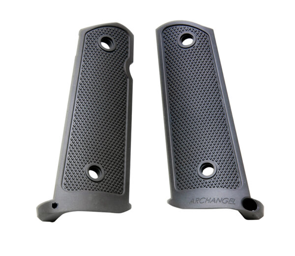 Archangel AA108 Grip Panels  Made of Aluminum With Black Anodized Diamond Checkering Finish for 1911 Government — view 1