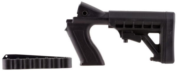 Archangel AA50088 Tactical Pistol Grip Stock  Black Synthetic 6 Position with Shell Holder for 12 Gauge Mossberg 500, 590; Maverick 88 — view 1