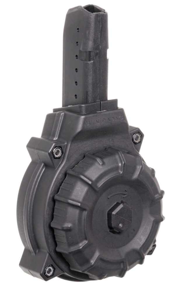 ProMag DRMA12 Standard  50rd Drum 9mm Luger Fits AR-15 Compatible w/ Glock Style Mags Black DuPont Zytel Polymer — view 1