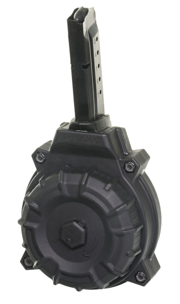 ProMag DRMA15 Standard  50rd Drum 9mm Luger Fits S&W M&P Shield Black DuPont Zytel Polymer — view 1