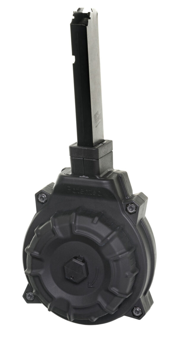 ProMag DRMA18 Standard  40rd Drum 45 ACP Fits Hi-Point 4595TS Carbine Black DuPont Zytel Polymer — view 1