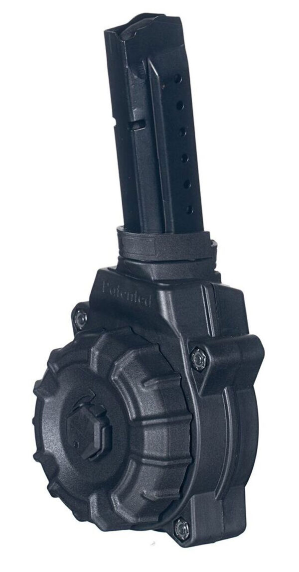ProMag DRMA27 Standard  30rd Drum 9mm Luger Compatible w/ Glock 17/19 Black DuPont Zytel Polymer — view 1