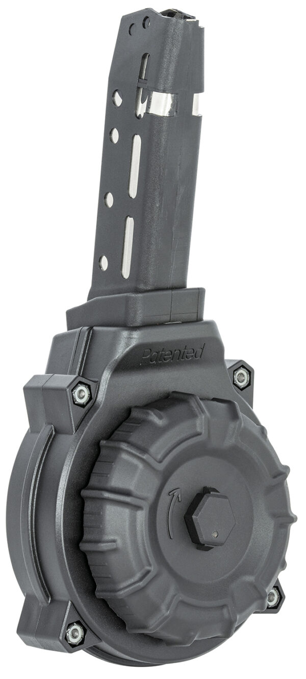 ProMag DRMA37 Standard  40rd Drum 45 ACP Compatible w/ Glock 30/21 Black DuPont Zytel Polymer — view 1