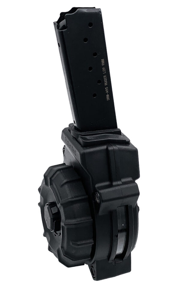 ProMag DRMA95   30rd Drum 9mm Fits Ruger LC9/EC9 Black Polymer — view 1