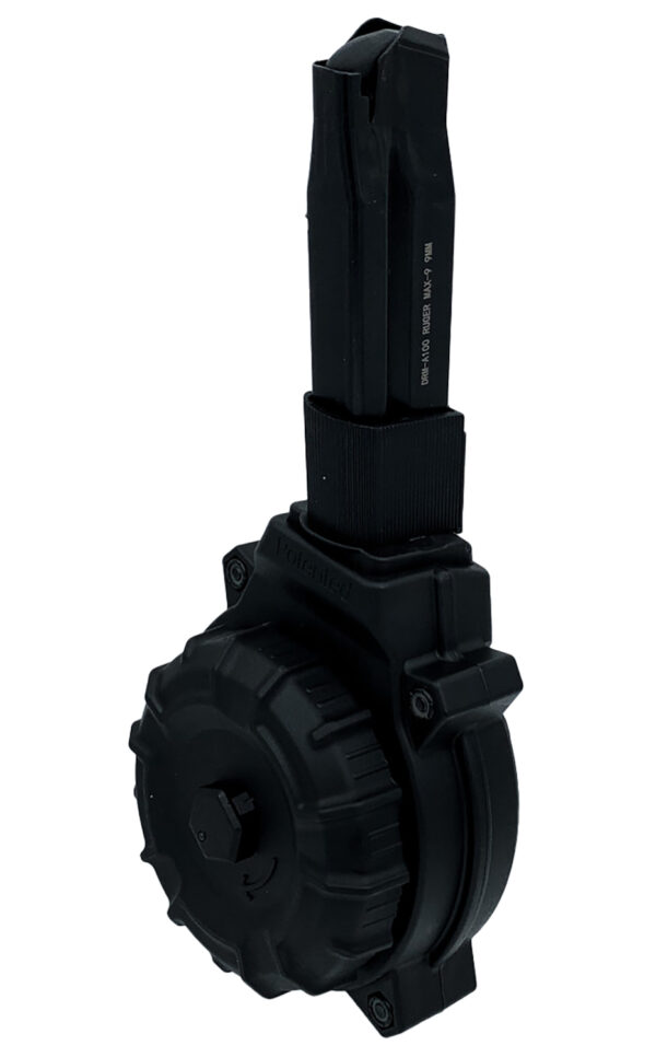 ProMag DRMA100   50rds Drum 9mm Fits Ruger Max-9 Black Polymer — view 1