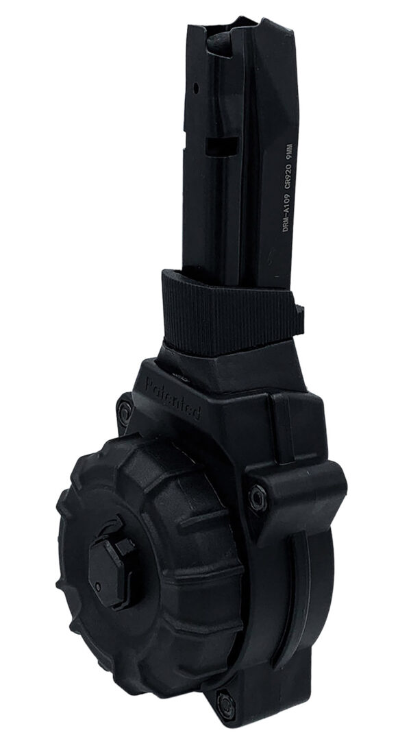 ProMag DRMA109   30rd Drum 9mm Fits Shadow Systems CP920 Black DuPont Zytel Polymer — view 1
