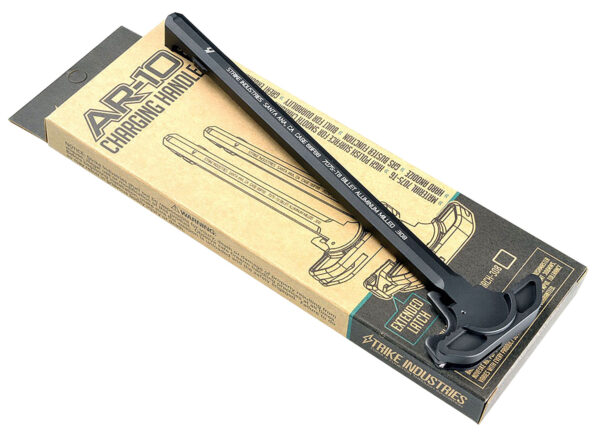 Strike Industries ARCHEL308BK Extended Latch Charging Handle AR-10 Black Anodized Aluminum — view 1