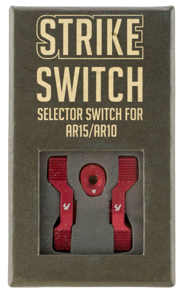 Strike ARSSSRED Strike Switch 60/90 Degree Red Aluminum AR-Platform Ambidextrous — view 1