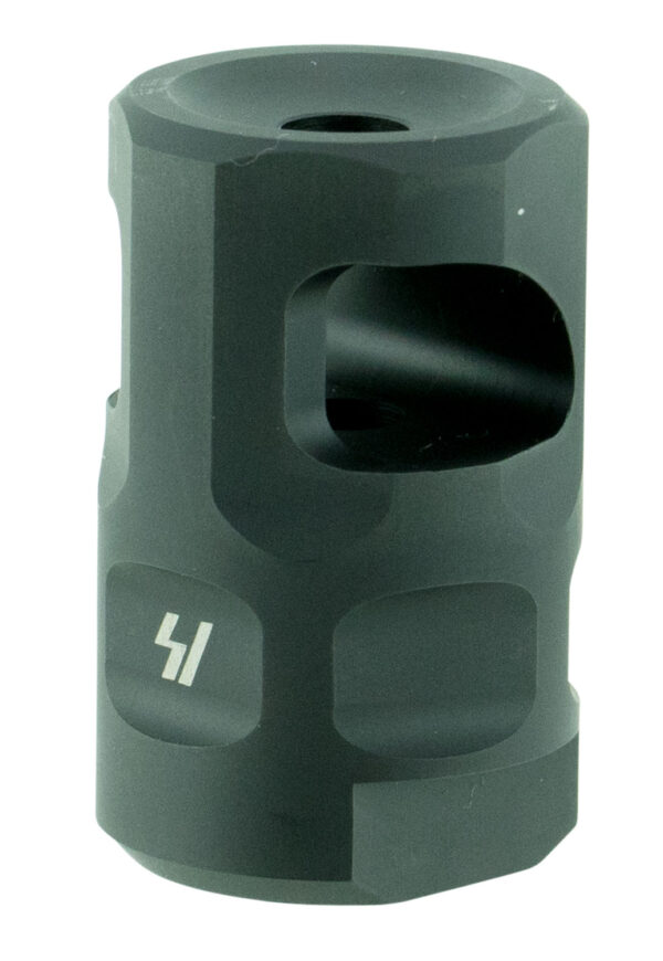 Strike Industries SAILCOMP Sail Comp  Black Steel with 1/2"-28 tpi Threads, 1.57" OAL & 0.26" Diameter for 223 Rem, 5.56x45mm NATO AR-Platform — view 1