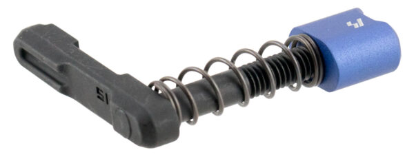 Strike Industries ARSMCBLU Magazine Catch Magazine Catch made of Black Steel with Blue 6061-T6 Aluminum Release Button for AR-Platform — view 1