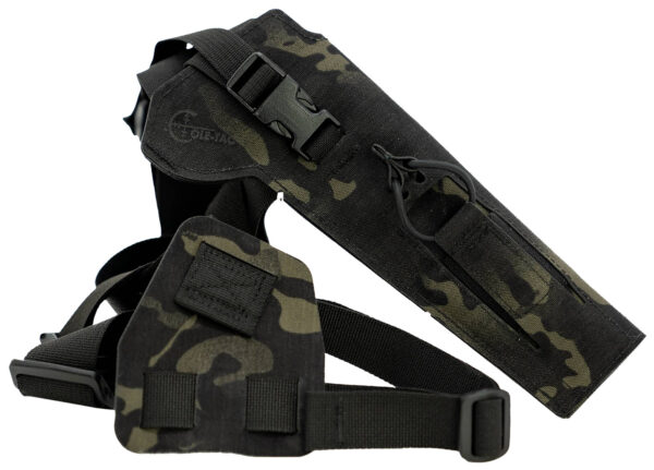 Cole-tac VW205 Varmint Wrangler Pistol Holder Chest Multi-Cam Black Left Hand — view 1