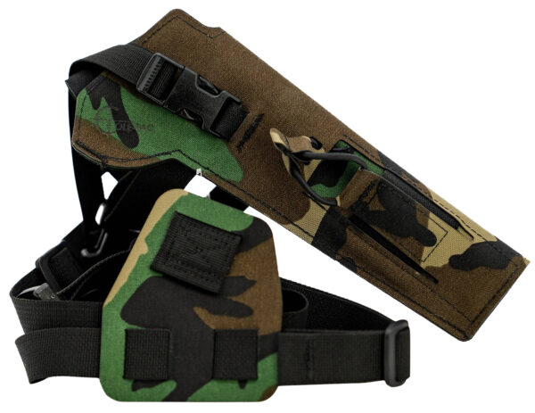 Cole-tac VW206 Varmint Wrangler Pistol Holder Chest M81 Woodland Left Hand — view 1
