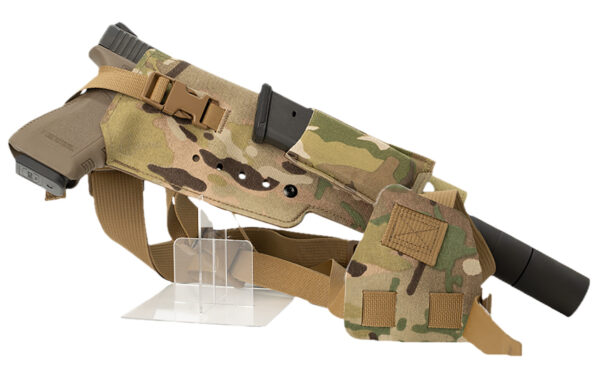 Cole-tac VWX108 Varmint Wrangler XL Pistol Holder Chest Multi-Cam Left Hand — view 1