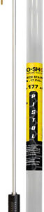 PRO SHOT STAINLESS 1PC PISTOL - CLEANING ROD 12" .17 CAL W/JAG