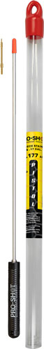PRO SHOT STAINLESS 1PC PISTOL - CLEANING ROD 12" .17 CAL W/JAG — view 1