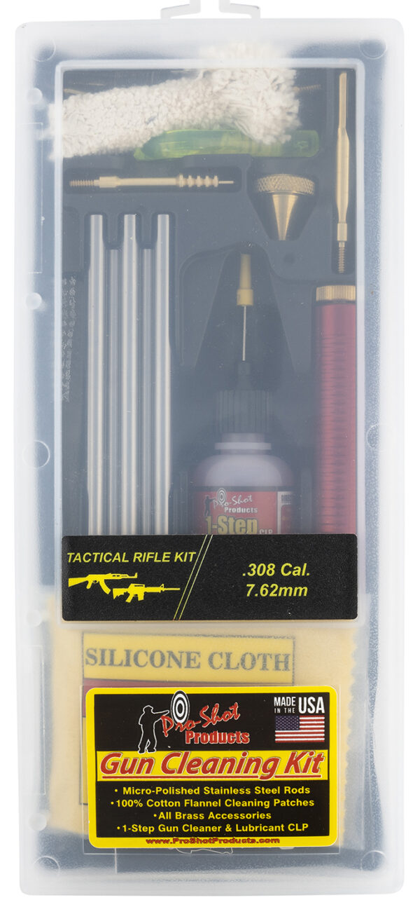 Pro-Shot TR308KIT Tactical Classic Box Kit Multi-Caliber Rifle/Black Plastic Case — view 1