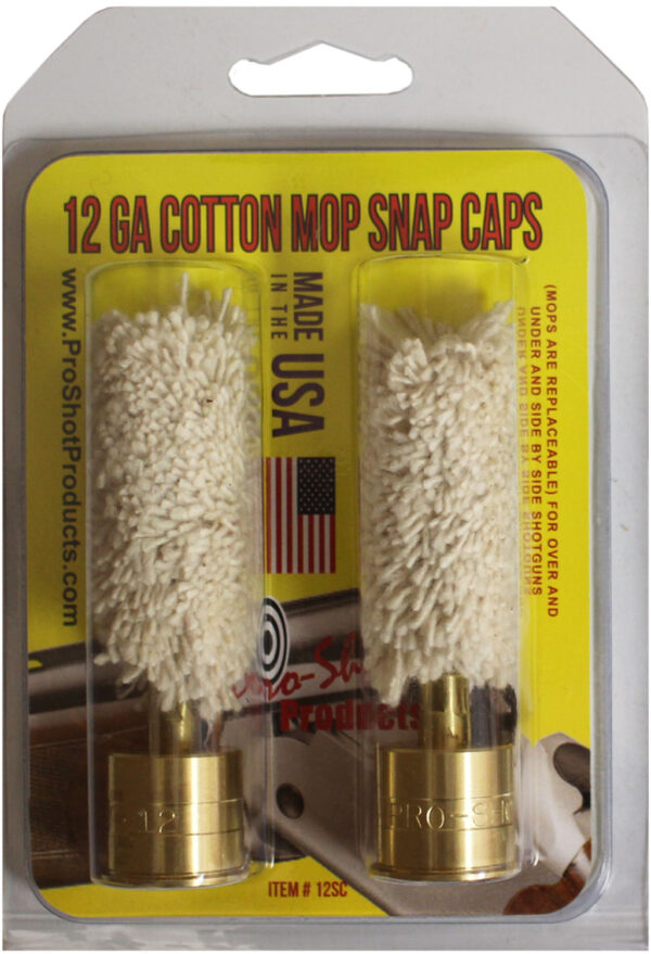 Pro-Shot 12SC Snap Caps  12 Gauge Shotgun #5/16-27 Thread Brass/Cotton Mop 2 Pack — view 1