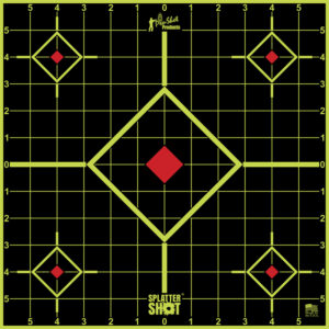 Pro-Shot 12SIGREEN5PK SplatterShot Sight-In Self-Adhesive Paper Black/Green 12" 5-Diamond 5 Pack