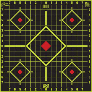 Pro-Shot 1775SI5PK SplatterShot Sight-In Self-Adhesive Paper Black/Green 17.75" 5-Diamond 5 Pack