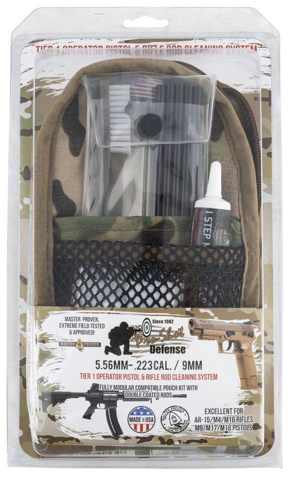 Pro-Shot MMULTICAM5569MM Rod Cleaning System Multi-Caliber Pistol/Rifle Multi-Camo Pouch Case — view 1