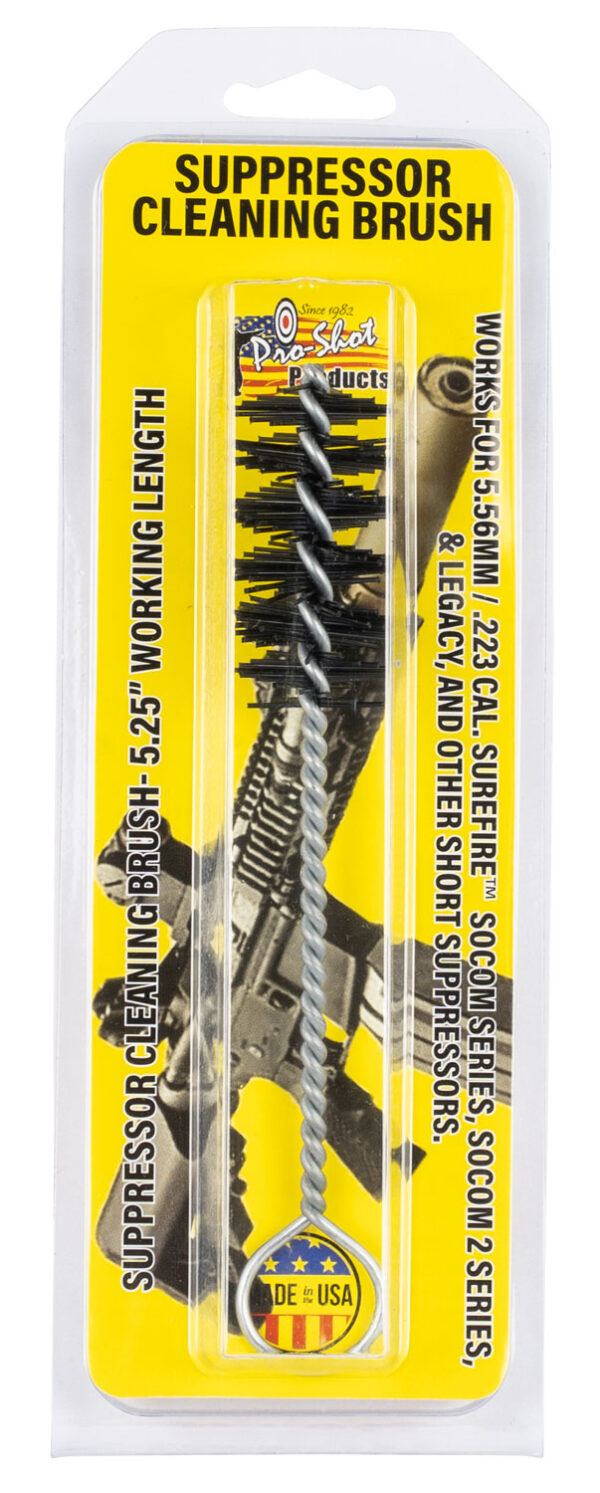 Pro-Shot SPRBRUSH Suppressor Cleaning Brush .223/ 5.56mm Compatible w/Surefire SOCOM Series/SOCOM Series 2/Legacy/Warden — view 1