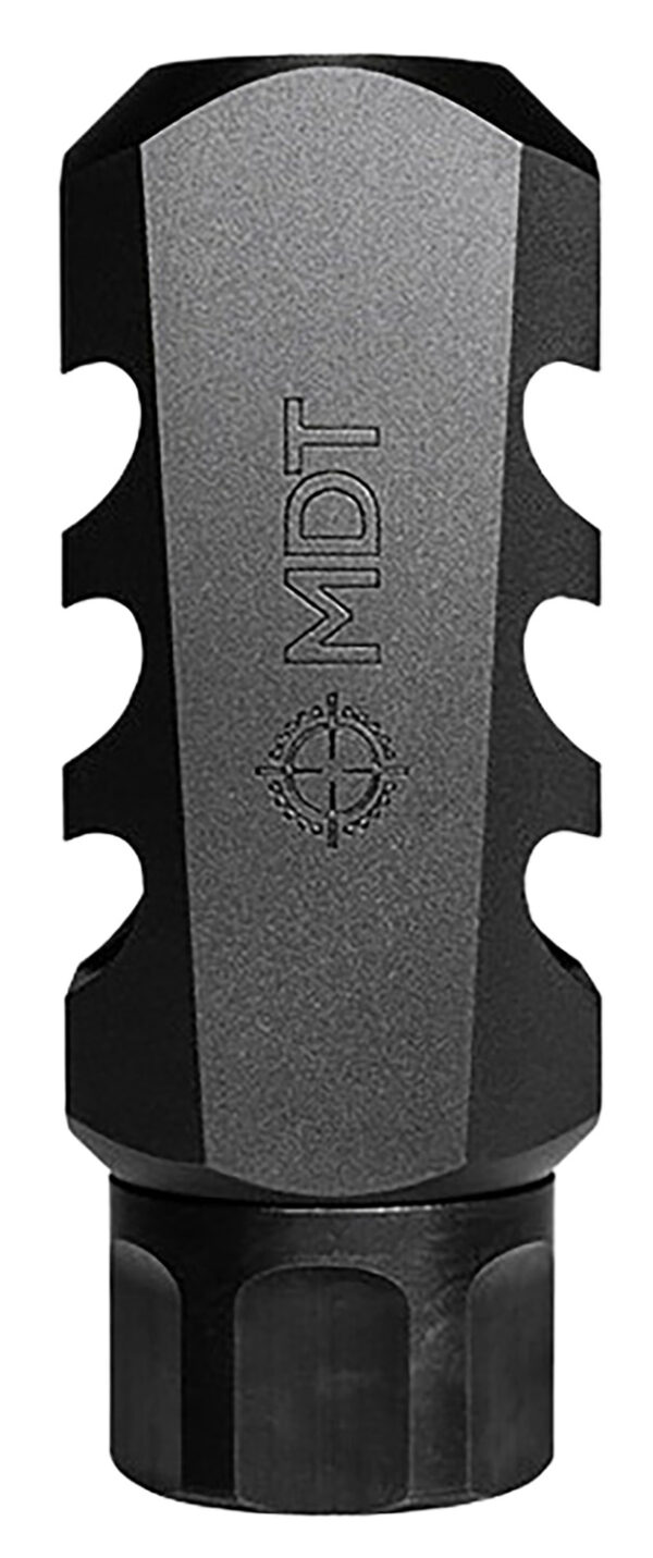 Mdt Sporting Goods Inc 103516BLK Elite Muzzle Brake  30 Cal (7.62mm), Black Steel, 3 Port, 5/8"-24 tpi — view 1