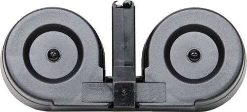 IVER JOHNSON MAGAZINE AR15 - 223 100RD DRUM BLK/CLEAR POLY — view 1