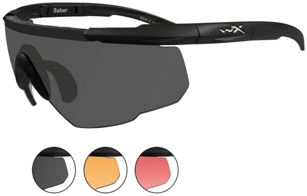 Wiley X Eyewear 309  Saber Advanced Safety Glasses Matte Black — view 1