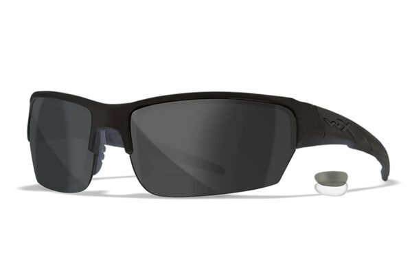 Wiley X CHSAI07 SAINT  S/M Smoke Gray/Clear Lens Polycarbonate Matte Black Frame — view 1