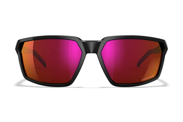 Wiley X AC6SRA06 Sierra  M/L Red Mirror Lens Polycarbonate Gloss Black Frame — view 1