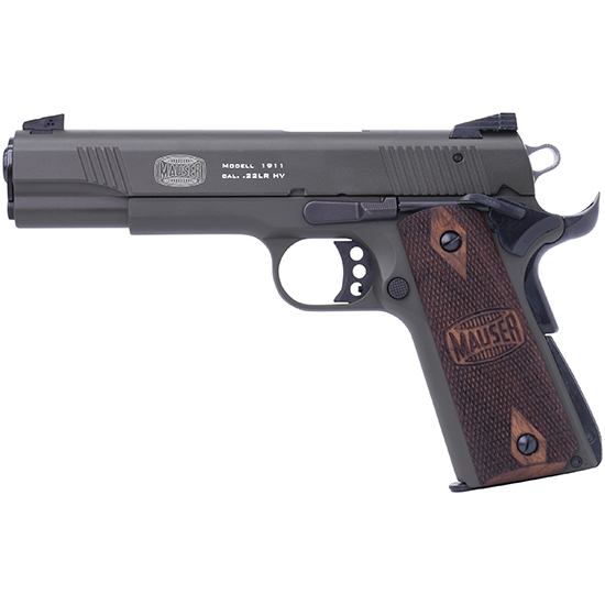 BLG MAUSER 1911 22LR 5 ODG WALNUT LOGO GRIP — view 1