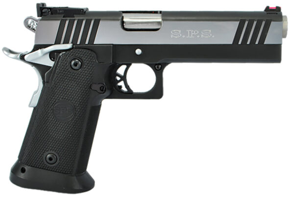 TriStar 85674 SPS Pantera 1911 9mm Luger 18+1 5" Stainless Steel Barrel, Black Chrome Serrated Steel Slide, Black Steel Frame w/Beavertail, Black Polymer Grip, Right Hand — view 1