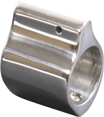 GUNTEC LOW PROFILE GAS BLOCK - .750 DIA POLISHED STAINLESS — view 1