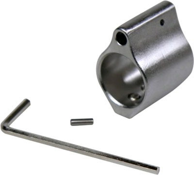 GUNTEC LOW PROFILE GAS BLOCK - .750 DIA STAINLESS STEEL — view 1