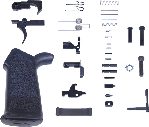 GUNTEC COMPLETE LOWER PARTS - KIT AR15 W/ ERGONOMIC GRIP — view 1