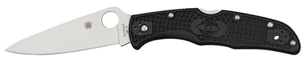 Spyderco C10FPBK Endura 4 Lightweight 3.75" Folding Plain Satin VG-10 SS Blade/Purple Bi-Directional Texturing FRN Handle Includes Pocket Clip — view 1